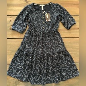 NWT Matilda Jane Girl Seaside Stroll Blue Floral Dress